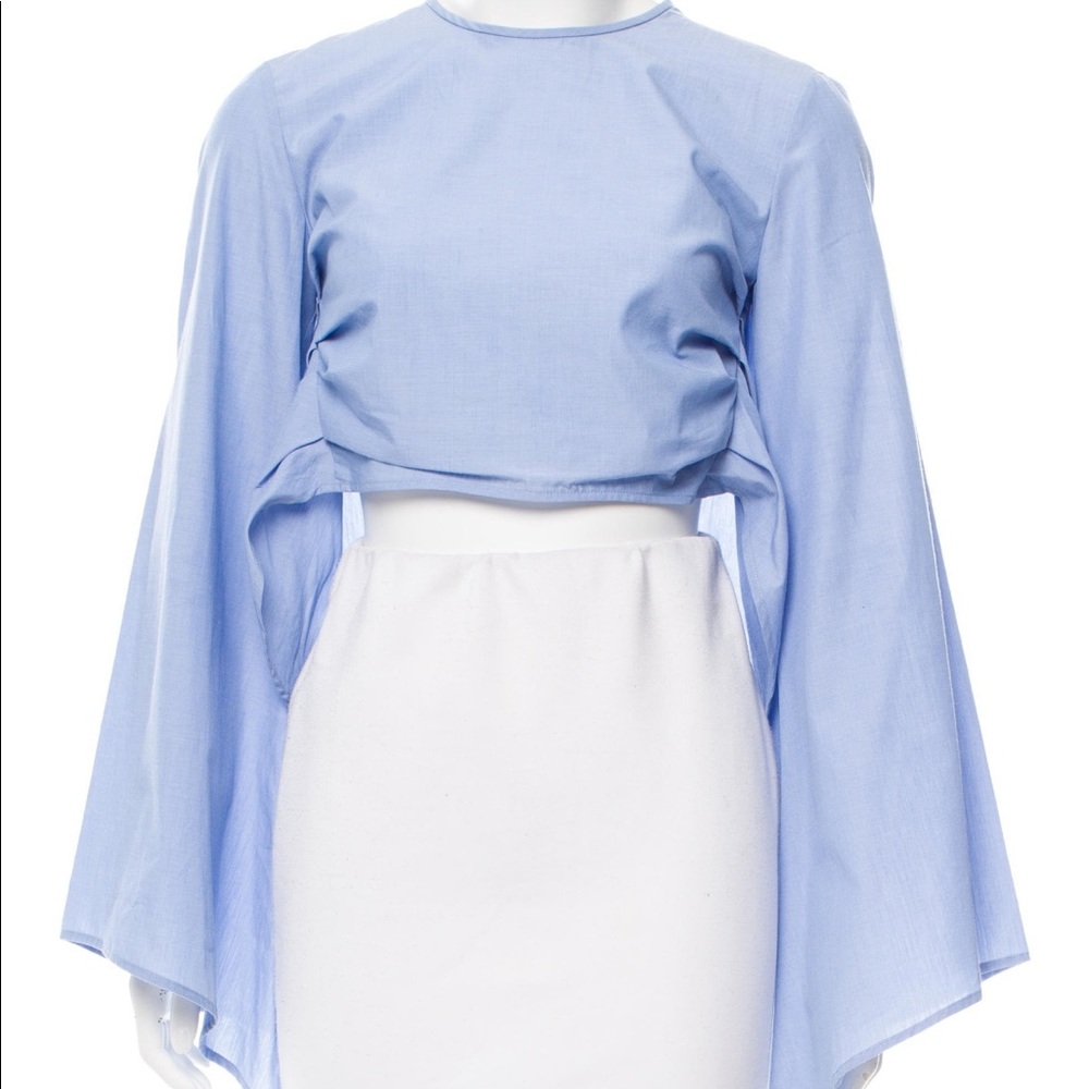 Rosie Assoulin Periwinkle Crop Top-Size XS (NWOT)